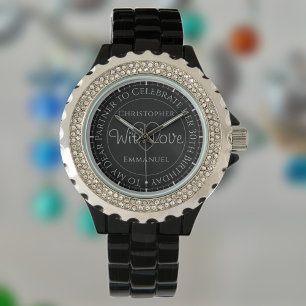 Cadeau pour partenaire. Montre cadeau d'anniversai