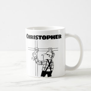 Cadeau pour un échafaudage avec un nom ajouté Mug