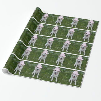 Cadeau poursuivez le papier d'emballage, votre animal