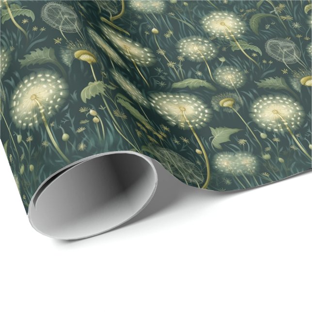 Cadeau Poussettes à Dandelion Wrapper rouleau de papier (Coin rond)