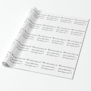 Cadeau Quel âge auriez-vous ? - papier d'emballage