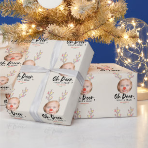 Cadeau Reindeer Tan Funny Noël Vacances Papier d'envelopp