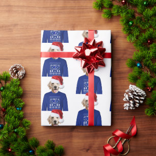 Cadeau Retriever Doré avec papier d'enveloppement doux