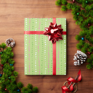 Cadeau Retro Holiday Wonky Dots Emballage Papier Rouleau