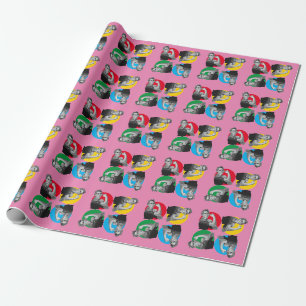 Cadeau ROSIE rose RIVETER Imprimer papier d'enveloppement