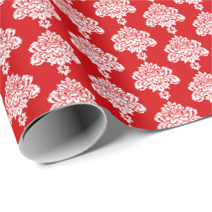 Cadeau Rouge tomate   Papier blanc à enveloppement de Dam