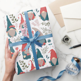 Cadeau Rouleau de papier à enveloppement floral
