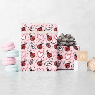 Cadeau Rouleau de papier d'emballage à motif coccinelle m
