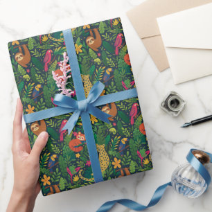 Cadeau Rouleau de papier d'emballage Animaux de la forêt 
