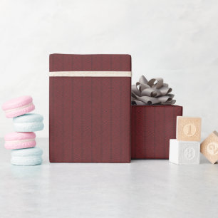 Cadeau Rouleau de papier Motif d'enveloppement rouge fonc
