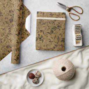 Cadeau Rouleau de papier Motif vintage à grunge