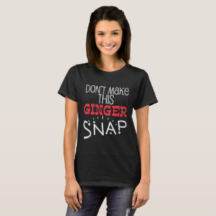 Cadeau roux drôle de femmes de T-shirt d'hommes d