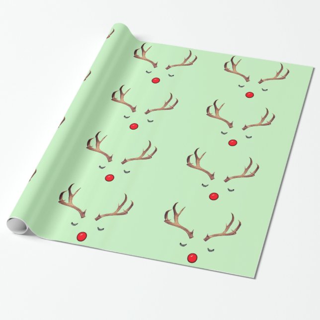 Cadeau Rudolph 6 Papier d'enveloppement (Déroulé)