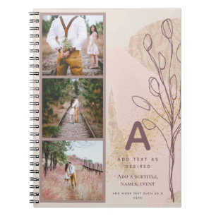 Cadeau Rustique Journal personnalisé automne Abstr