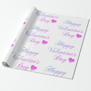 Cadeau Saint-Valentin, coeur doux envelopper papier