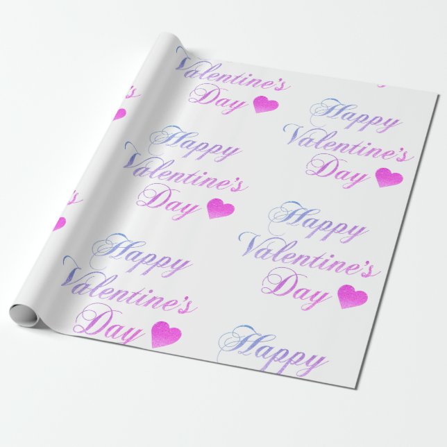 Cadeau Saint-Valentin, coeur doux envelopper papier (Déroulé)