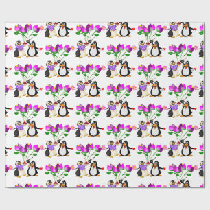 Cadeau Saint-Valentin Enveloppement papier Coeurs de ping