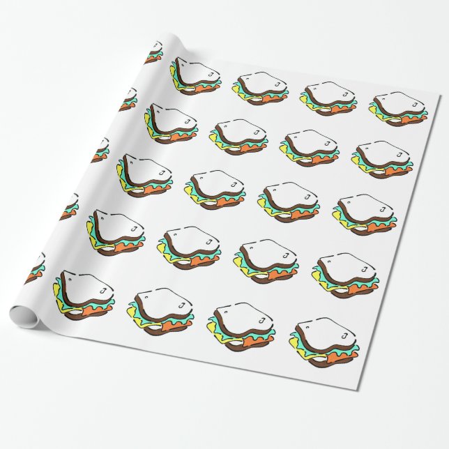 CADEAU SANDWICH À PAPIER D'EMBALLAGE (Déroulé)