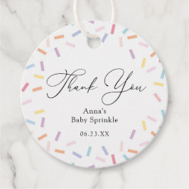 Cadeau Saupoudrer les étiquettes Merci Favoriser
