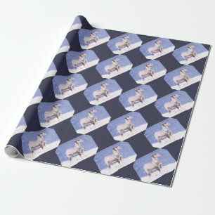 Cadeau Schnauzer en papier d'emballage d'art de chien de