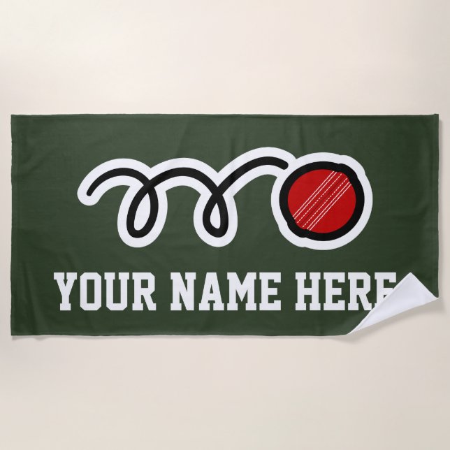 Cadeau serviette de plage personnalisée pour joueu (Devant)