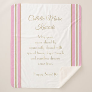 Cadeau Sherpa cosy ! Unique Sweet 16 couverture
