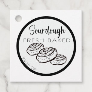 Cadeau SOURDOUGH Étiquettes roulées à la cannelle, faisce