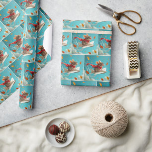 Cadeau Souris volant un avion en papier