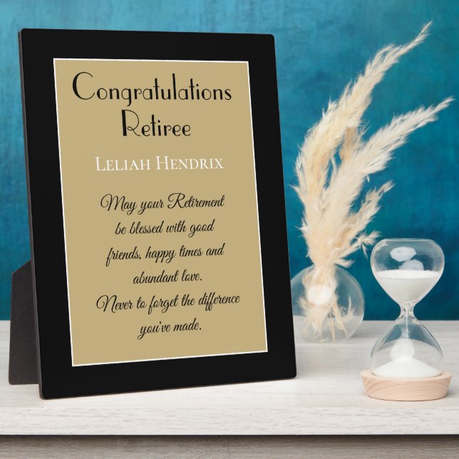 Cadeau spécial Félicitations retraite Plaque (Côté)