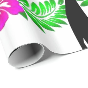 Cadeau St. Patrick's Day Wrapping Papier Chat Floral