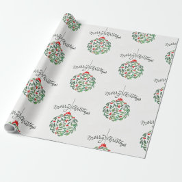 Cadeau Superbe papier d'emballage de Noël joyeux