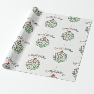 Cadeau Superbe papier d'emballage de Noël joyeux