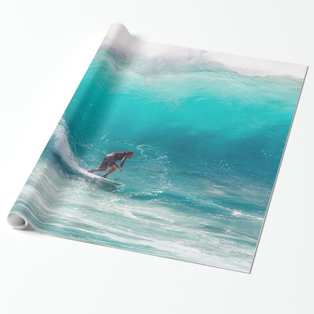 Cadeau Surf 16 Papier d'enveloppement (Déroulé)