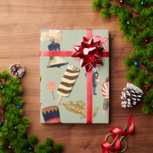 Cadeau Sweetie Nutcracker Papier d'enveloppement de Noël
