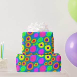 Cadeau Taches vives colorées Enveloppement Papier
