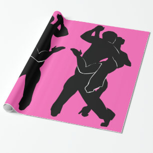 Cadeau Tango Dancer Papier à enveloppement rose Choisir l