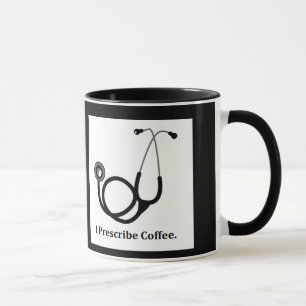 cadeau tasse de docteur Je prescris du café