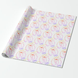 Cadeau Tête de Dachshund, papier dessin d'art