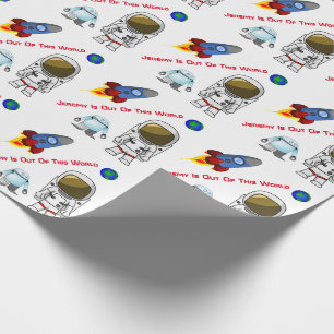 Cadeau Thème Espace Dessin Personnalisé Papier d'envelo