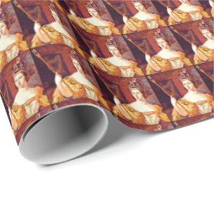 Cadeau Thème Reine Victoria Papier d'emballage victorien