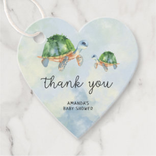 Cadeau Tortue de mer - Étiquettes de remerciement pour ca