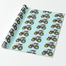 Tracteur au papier d'enveloppement des fêtes