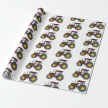 Tracteur au papier d'enveloppement des fêtes