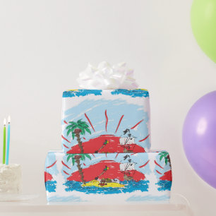 Cadeau Treasure Island Pirate Ship Wrapper Papier - Cadea