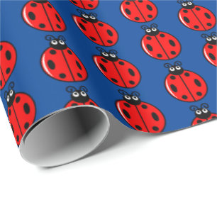 Cadeau Trois petits Ladybugs - Papier d'enveloppement mat