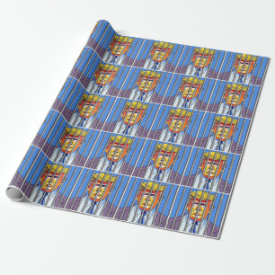 Cadeau Trump en prison 30 pouces x 6 pieds Papier d'envel