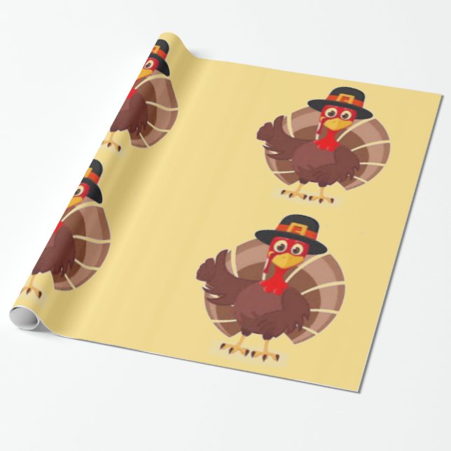 Cadeau Turquie #2 Papier d'enveloppement (Déroulé)