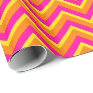 Cadeau Tutti Frutti Chevron Papier d'enveloppement 21 Cad