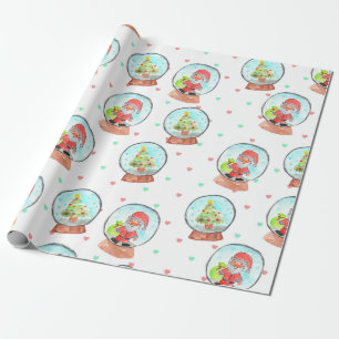 Cadeau Un joli papier d'emballage de Noël