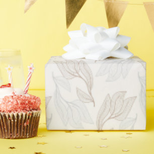 Cadeau Un joli papier d'emballage fleuri